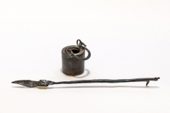 Feder und Tintengefäss in Bronze ca. 1. - 3. Jhdt. n. Chr.